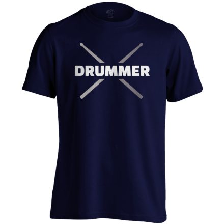 Drummer dobos férfi póló (tengerészkék)