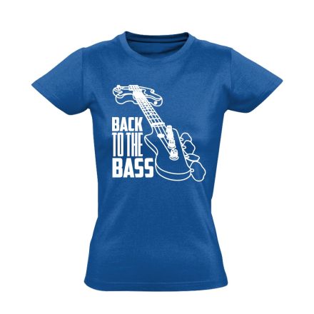 BasszPerspektíva gitáros női póló (kék)