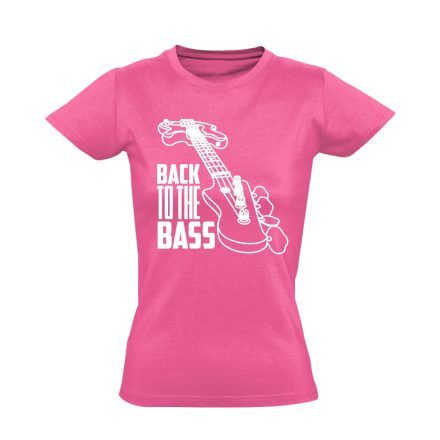 BasszPerspektíva gitáros női póló (rózsaszín)