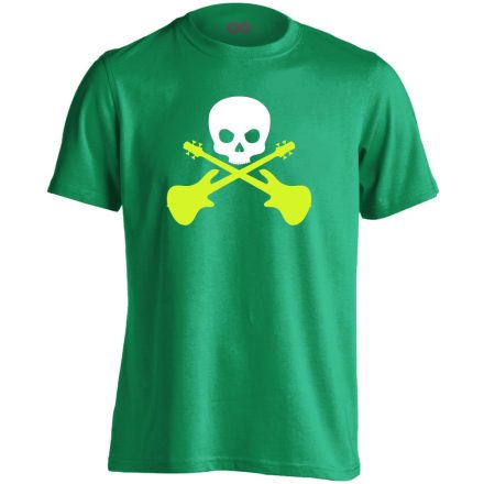 Death Bass gitáros férfi póló (zöld)