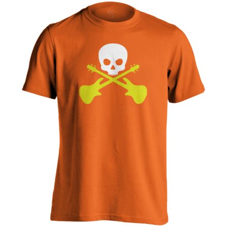 Death Bass gitáros férfi póló (narancssárga)