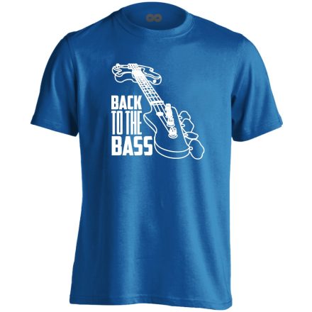 BasszPerspektíva gitáros férfi póló (kék)
