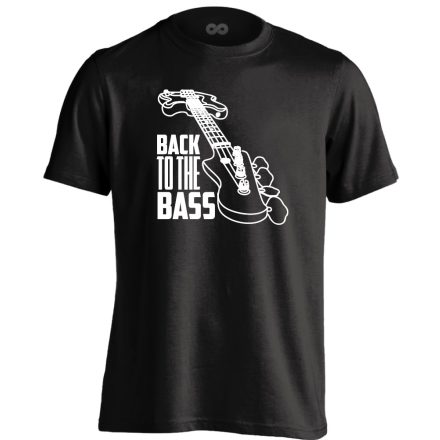 BasszPerspektíva gitáros férfi póló (fekete)