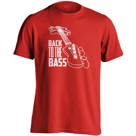 BasszPerspektíva gitáros férfi póló (piros)