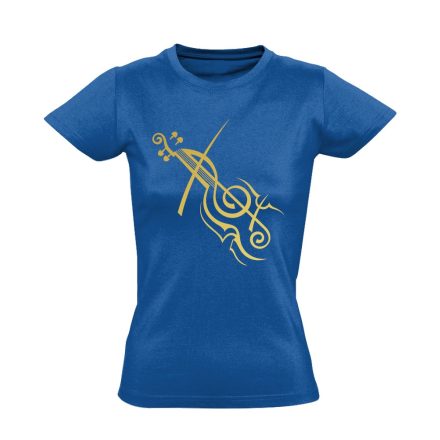 AranyPrímás hegedűs női póló (kék)