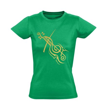 AranyPrímás hegedűs női póló (zöld)