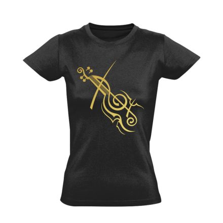 AranyPrímás hegedűs női póló (fekete)