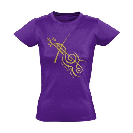 AranyPrímás hegedűs női póló (lila)