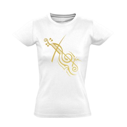 AranyPrímás hegedűs női póló (fehér)