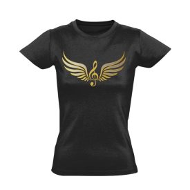 an-G-el hegedűs női póló (fekete)