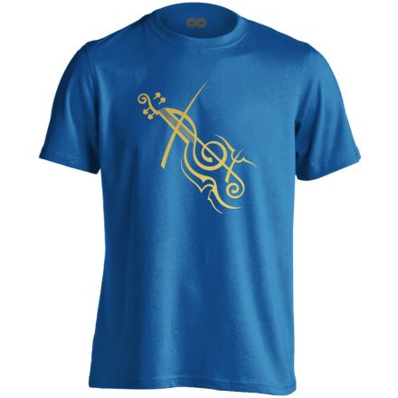 AranyPrímás hegedűs férfi póló (kék)