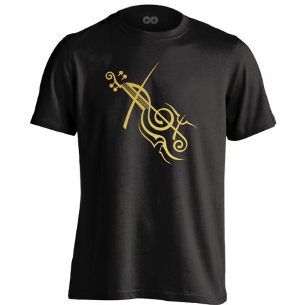 AranyPrímás hegedűs férfi póló (fekete)
