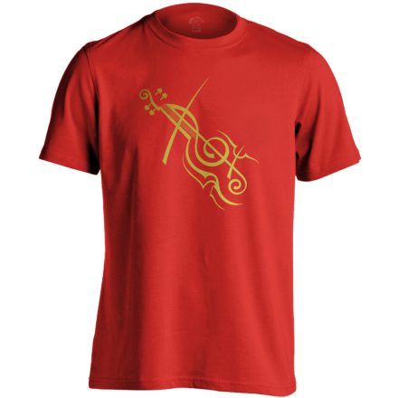 AranyPrímás hegedűs férfi póló (piros)