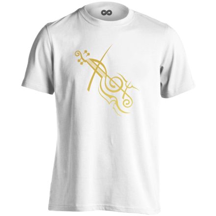 AranyPrímás hegedűs férfi póló (fehér)