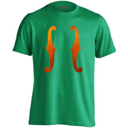F-lyuk hegedűs férfi póló (zöld)
