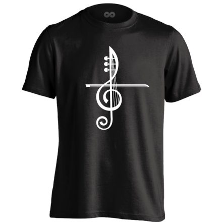 ViolinVonó hegedűs férfi póló (fekete)