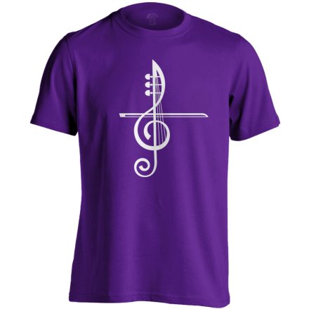 ViolinVonó hegedűs férfi póló (lila)