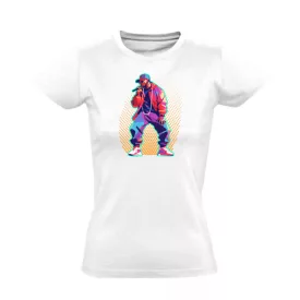Lil-Star hip-hop női póló (fehér)