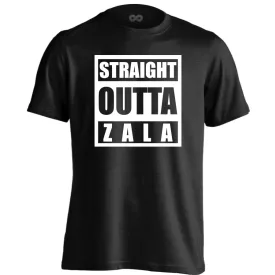 Straight outta Zala hip-hop férfi póló (fekete)