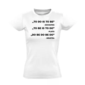Do be do be do jazz női póló (fehér)