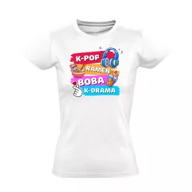 Just Korea things k-pop női póló (fehér)