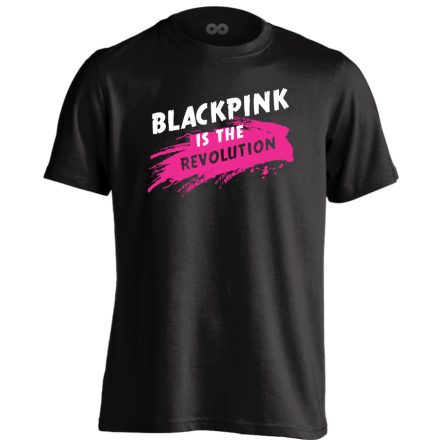 Blackpink is the revolution k-pop férfi póló (fekete)