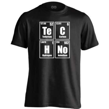 I love chemistry elektronikus férfi póló (fekete)
