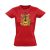 La guitarra latin női póló (piros)