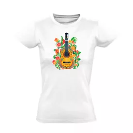 La guitarra latin női póló (fehér)