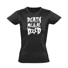 Death metal dad rock 'n metál női póló (fekete)