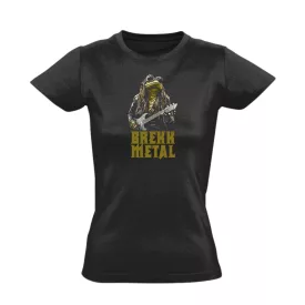 Brekk metál rock 'n metál női póló (fekete)