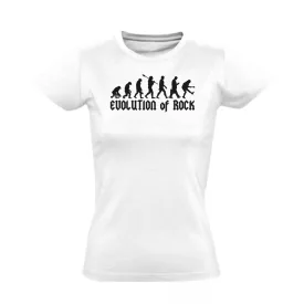 Evolution rock 'n metál női póló (fehér)