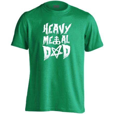 Heavy metal dad rock 'n metál férfi póló (zöld)