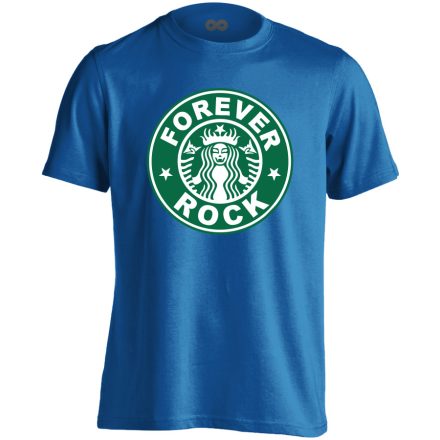 Rockbucks rock 'n metál férfi póló (kék)