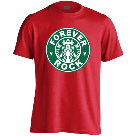 Rockbucks rock 'n metál férfi póló (piros)