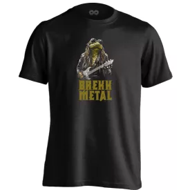 Brekk metál rock 'n metál férfi póló (fekete)