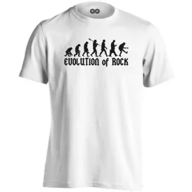 Evolution rock 'n metál férfi póló (fehér)