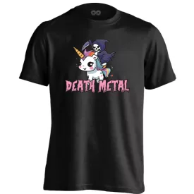   Aranyos death metal rock 'n metál férfi póló (fekete)