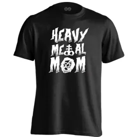 Hevy metal mom rock 'n metál férfi póló (fekete)