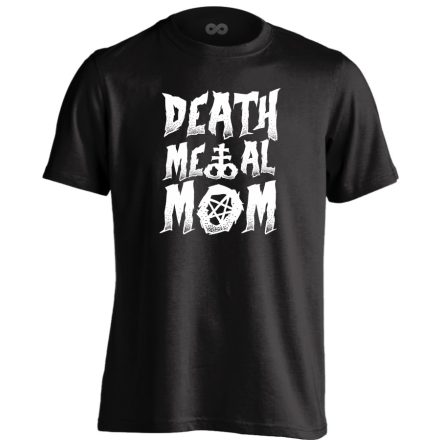 Death metal mom rock 'n metál férfi póló (fekete)