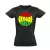 Édes muzsika reggae női póló (fekete)