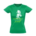 Liszt zongorás női póló (zöld)