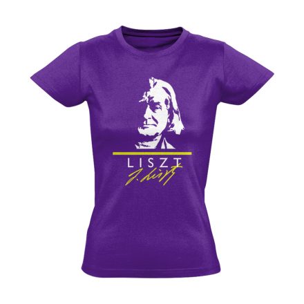 Liszt zongorás női póló (lila)