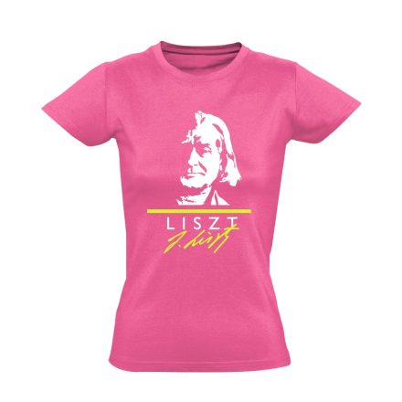 Liszt zongorás női póló (rózsaszín)