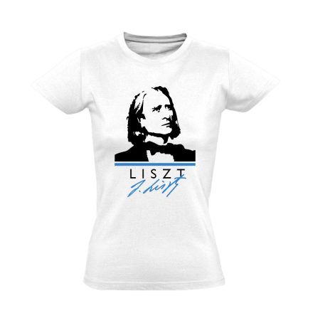 Liszt zongorás női póló (fehér)