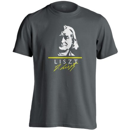 Liszt zongorás férfi póló (szénszürke)