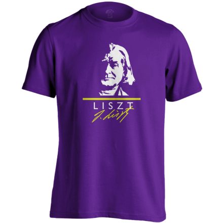 Liszt zongorás férfi póló (lila)
