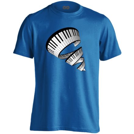 Zongornádó zongorás férfi póló (kék)